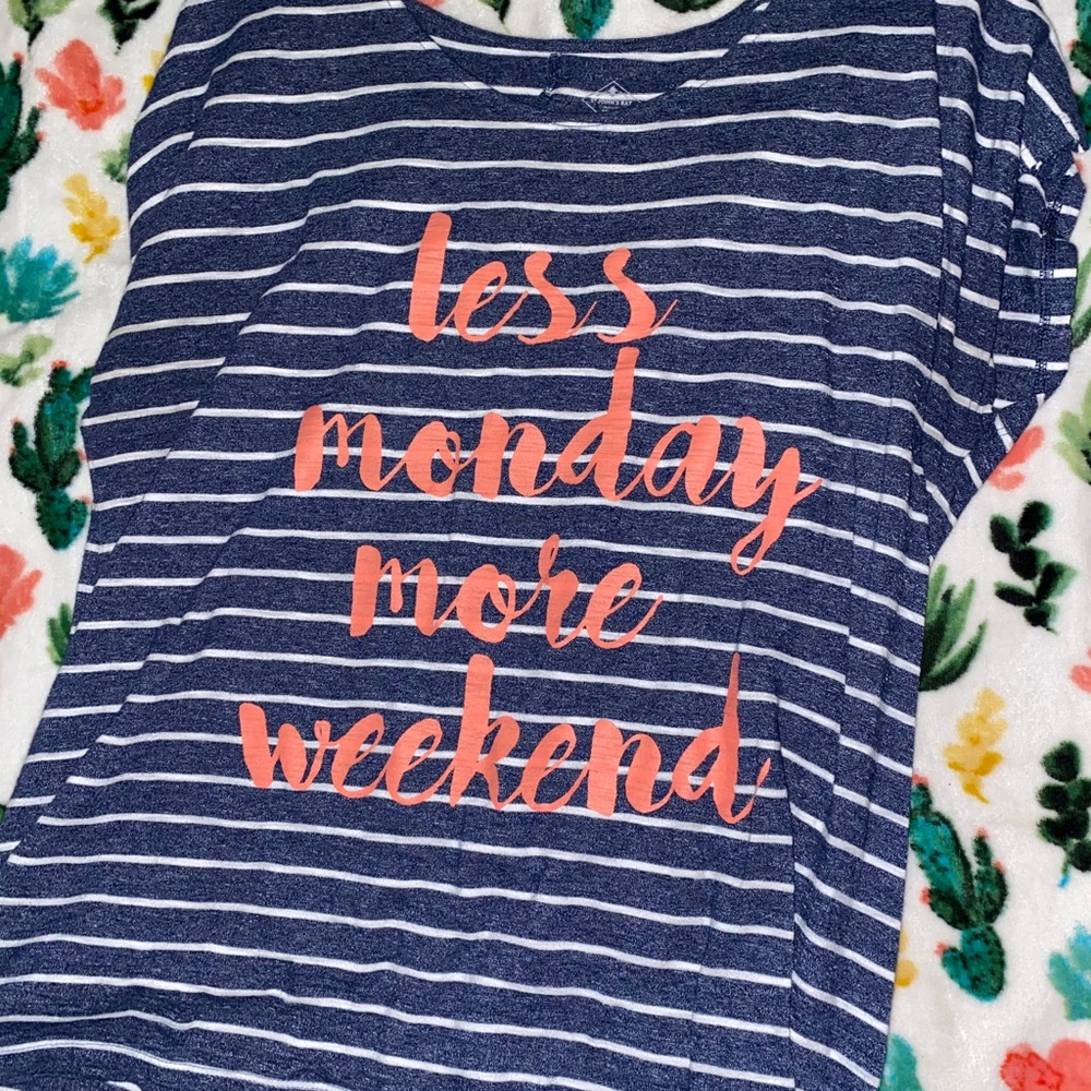 Dark blue St. John’s bay shirt